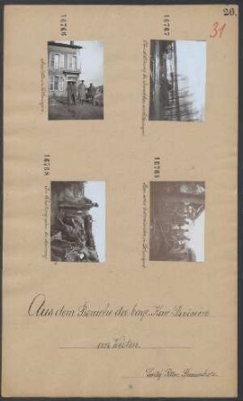 Bau eines Unterstandes in Lothringen