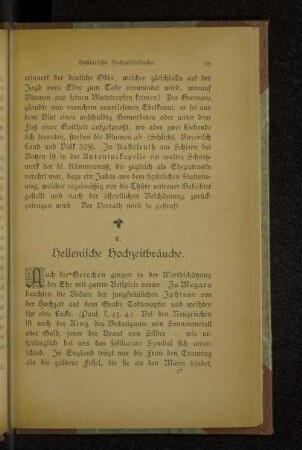 6. Hellenische Hochzeitbräuche.