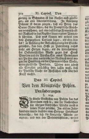 Das XI. Capitel. Von dem Königreiche Pohlen