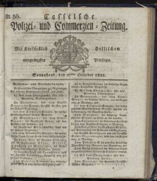 Nr. 86, Sonnabend den 27sten October. 1821
