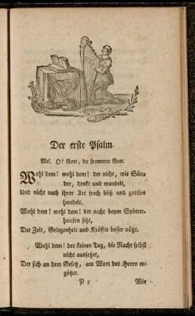Der erste Psalm. - Der zwey und dreyßigste Psalm.