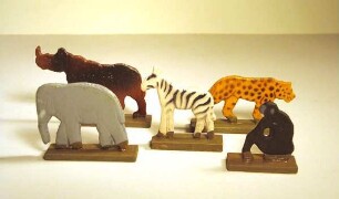 Holzspielzeug-Tiere