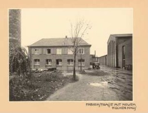 BBC (Brown, Boveri & Cie), WGA, Hanau-Großauheim Umbau Kantine: Straßenseite mit neuem Küchenhaus