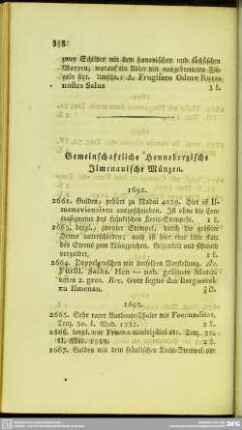 Gemeinschaftliche Hennebergische Ilmenauische Münzen
