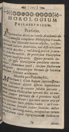 Horologium Philosophicum