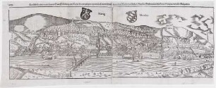 Heidelberg, Stadt und Schloss von Norden (Panorama)