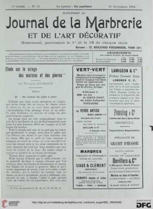 No. 22 (16 Septembre 1904)