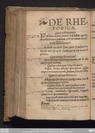 De Rhetorica.
