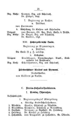 Kreis-Schulinspektoren