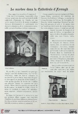 1: Le marbre dans la Cathédrale d'Armagh