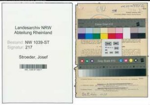 Entnazifizierung Josef Stroeder , geb. 06.03.1912 (Dozent)