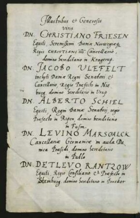 Illustribus et Generosis