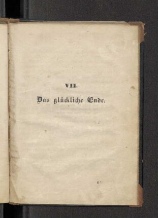 VII. Das glückliche Ende.
