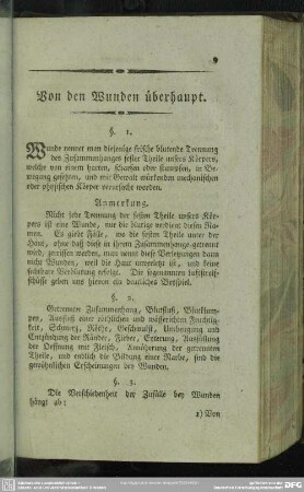 Von den Wunden überhaupt