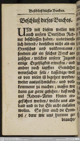 Beschluß dieses Buches