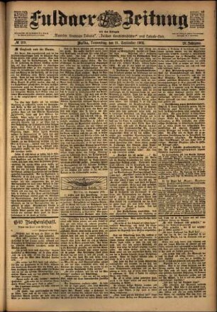 Ausgabe vom Donnerstag, den 11. September 1902.