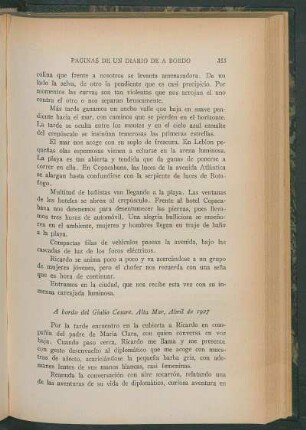 A bordo del Giulio Cesare. Alta Mar, Abril de 1927