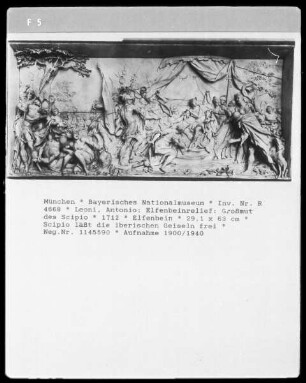 Großmut des Scipio, Scipio läßt die iberischen Geiseln frei
