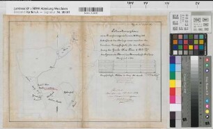 Neuahlen (Ahlen) Bauerschaft Hallene Grube Elise Kesselanlage Lageplan 1883 1 : 2500 28 x 43 Zeichnung Bergämter Nr. 5366