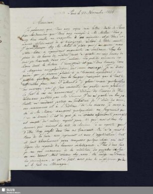 Nr. 7. Hartmann, Karl Friedrich August, 20.11.1808