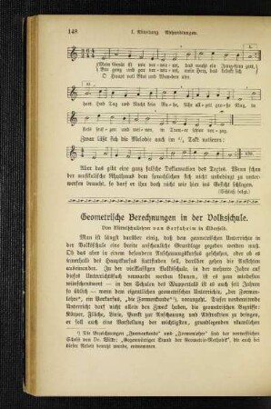 Geometrische Berechnungen in der Volksschule