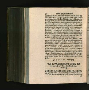 [Von dem Sacrament deß heiligen Abendmals. Caput XVIII. - XXXVI.]