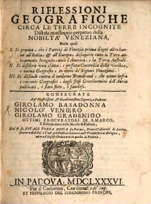 Riflessioni geographiche