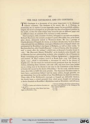 XV The sale catalogue and its contents