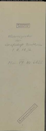 Wehrregister der Grafschaft Bentheim