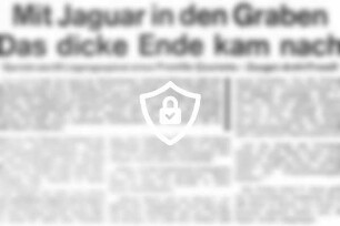 Mit Jaguar in [Name maskiert] - Das dicke Ende kam nach