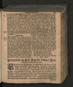 [Evangelium am Fest-Tage der heiligen Dreyfaltigkeit. - Evangelium am 7. Sonntage nach Trinitatis.]