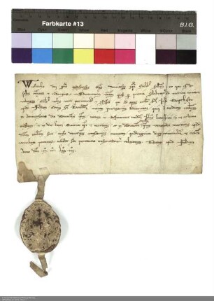 Indulgenzbrief Johanns, Bischof von Litauen, für das Stift Johannesberg