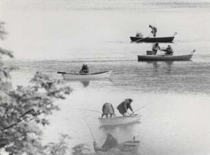 Fischer auf dem Walchensee
