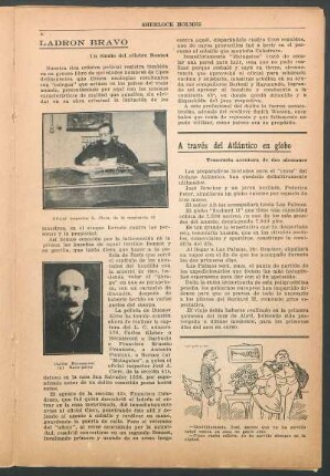 Ladrón bravo - Un émulo del célebre Bonnot