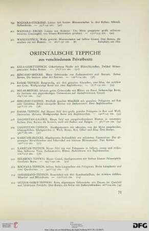Orientalische Teppiche (Nr. 902-1016)