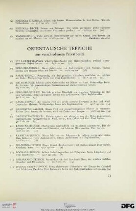 Orientalische Teppiche (Nr. 902-1016)