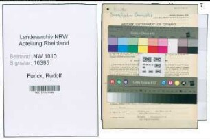 Entnazifizierung Rudolf Funck , geb. 08.01.1894 (Abtl.Leiter)