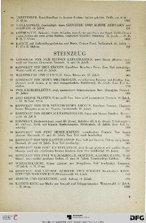 Steinzeug (Nr. 90-120)