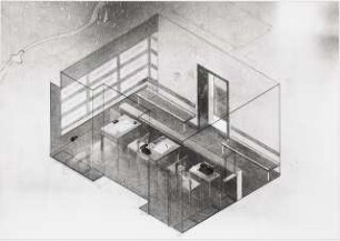 Büroinnenräume: Foto von Inv.Nr. 38852: Axonometrie Innenraum