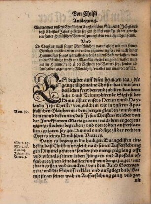 Ein Christliche Predig Von der herzlichen/ triumphierenden Himmelfart Jesu Christi/ vnnd sitzen zu der Rechten Gottes : Darinnen erklert die Mayestät/ Glori vnd Herrligkait/ in welche Christvs nach seiner Menschait gesetzt/ vnnd über alle Creaturen im Himmel vnd Erden erhöhet/ vnd daß dannoch der Götlichen vnd Menschlichen Natur aigenschaft in ainer vnzertrenten Person/ nit vermenget/ noch aufgehört haben : Wider ein Sermon/ Jacob Andre Schmidleins/ welche er zu Witteberg am Auffarts tag/ von der Gothait/ Allmächtigkait/ Ubiquitet oder Allenthalbenhait des leibs Christi/ gehalten/ vnd nachmals in offnen truck verfertigt