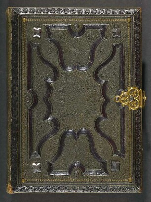 Fotoalbum der Familien Ahlswede (Dresden-Reick) und Schneidenbach : Fotoalbum der Familien Ahlsvede (Reick) und Schneidenbach. Ledereinband, geprägt mit Goldschnitt und Metallschließe; 14,7 x 11,5 x 3,5 cm (um 1890, bestückt ab 1926). Dresden: SLUB/DF 2017.A.355