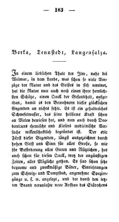 Berka, Tennstädt, Langensalza