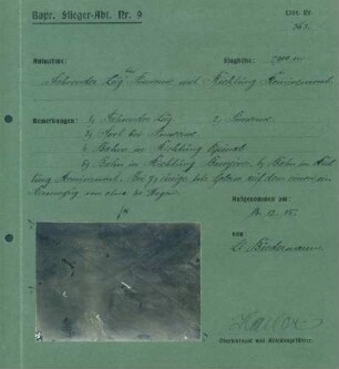 Foto eines fahrenden Zuges bei Pouxeux in Richtung Remiremont (Luftbild)
