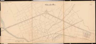 Hafen- und Kanalanlage, Berlin-Gesundbrunnen (Nordkanal) Schinkelwettbewerb 1886: Lageplan 1:4000