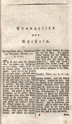 Evangelien und Episteln.