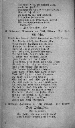 "Einkehr."