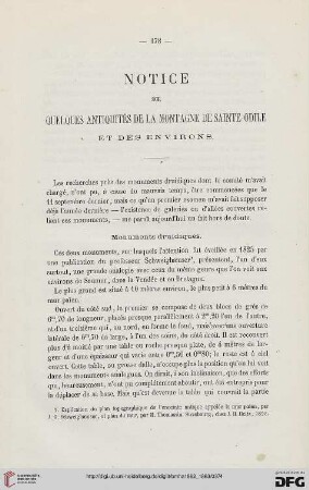 2.Ser. 1.1862/63: Notice sur quelques antiquités de la Montagne de Sainte-Odille et des environs