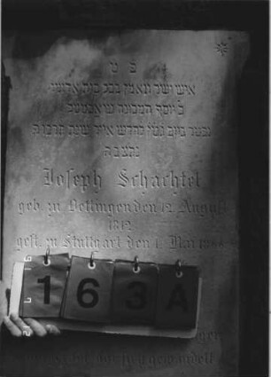Grabstein 163 [Hahn S. 77 Grab-Nr. 1481]: Grabstein 163A [Hahn S. 77 Grab-Nr. 1481]