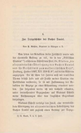 584-603 Zur Textgeschichte des Buches Daniel