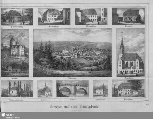 Zschopau und seine Hauptgebäude